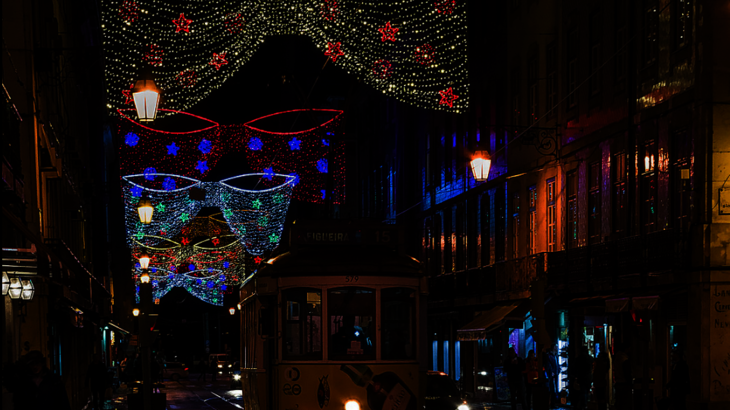 Lisboa tranva navidad